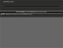 Tablet Screenshot of edenbio.com